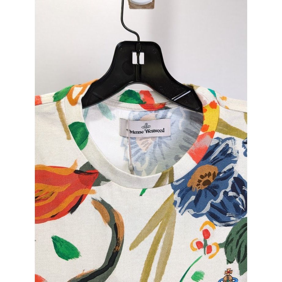 Vivienne Westwood o1rshd1 Classic T-Shirt Folklore Flower in Multicolor Size US M / EU 48-50 / 2 - 3 Thumbnail