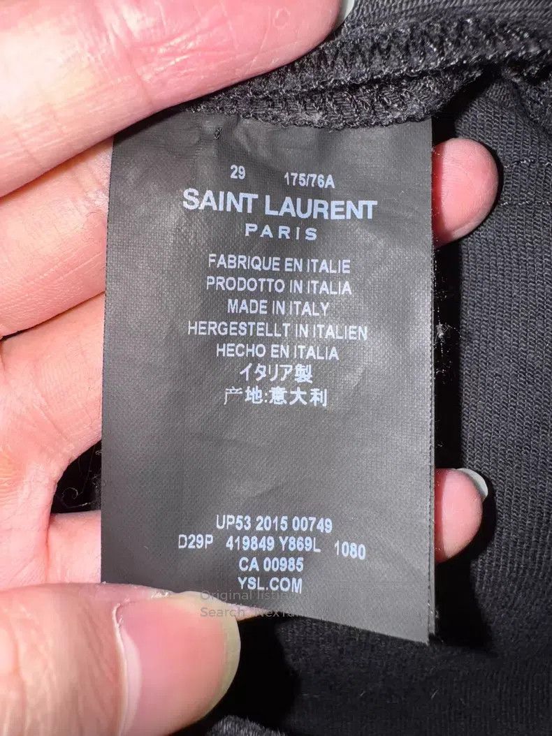 Saint Laurent Paris Saint Laurent Paris Distressed Fringe Hem Raw Edge Denim J Size US 29 - 7 Thumbnail