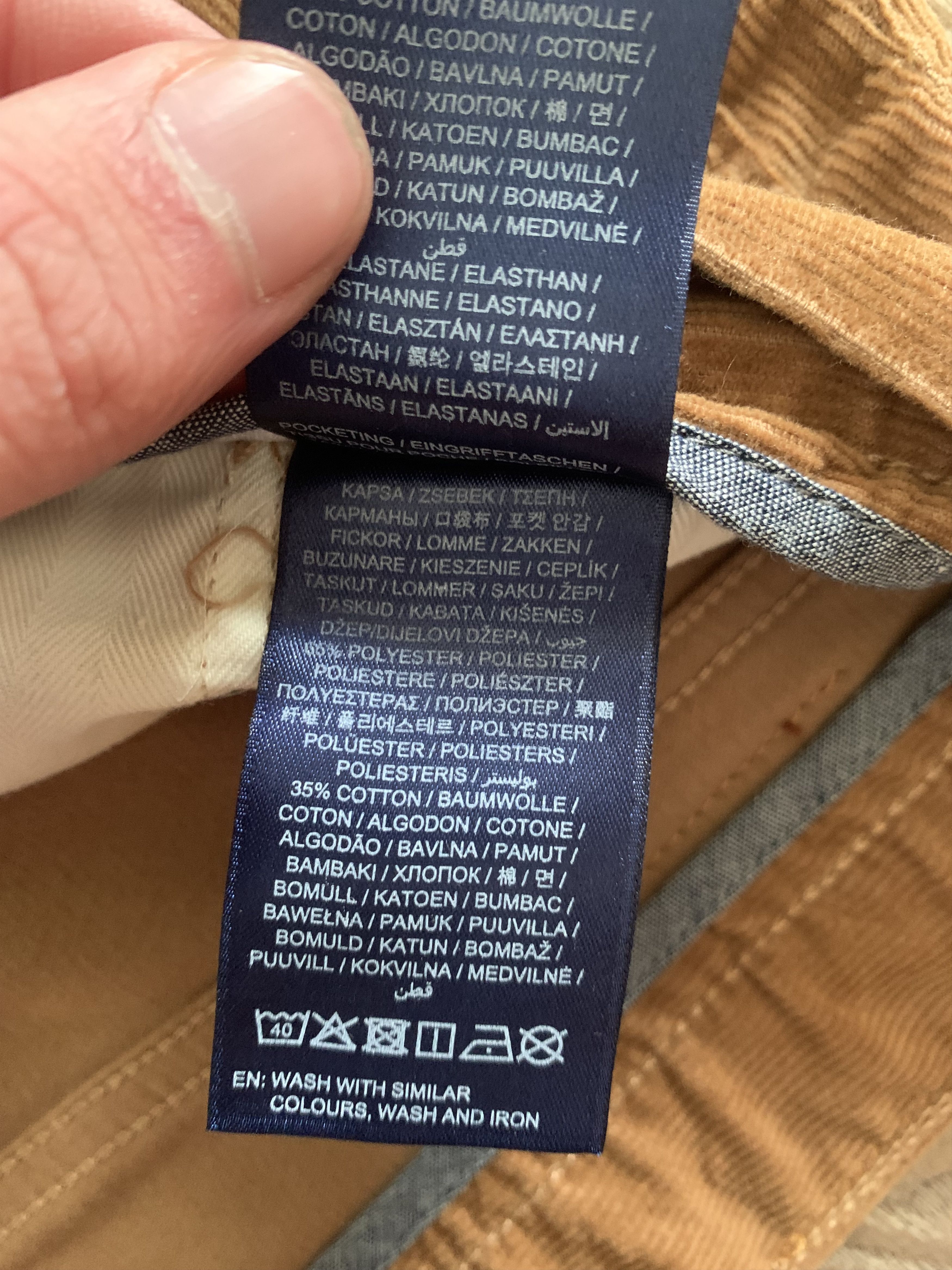 Gant GANT Hayes Slim Brown Corduroy Pants Size US 32 / EU 48 - 12 Thumbnail