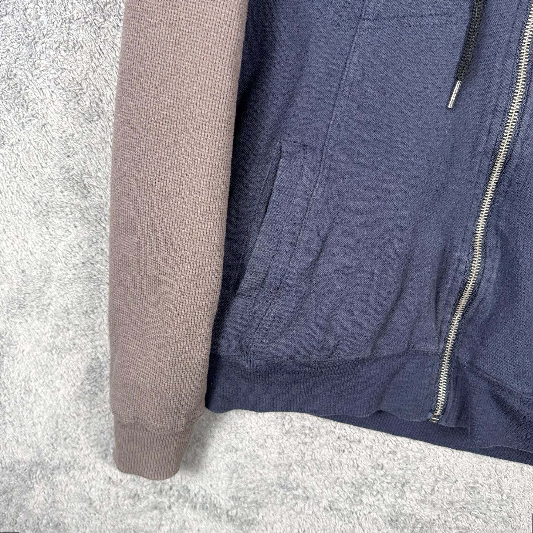 O'Neill O'Neill Hoodie Mens S Full Zip Striped Waffle Sherpa Lined Multicolor Sweatshirt Size US S / EU 44-46 / 1 - 2 Thumbnail