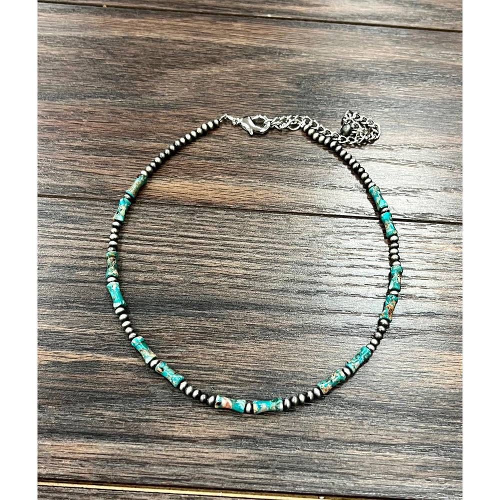 Other Handmade Navajo Bead Gemstone Necklace 16 Inch with Extender Size ONE SIZE - 1 Thumbnail