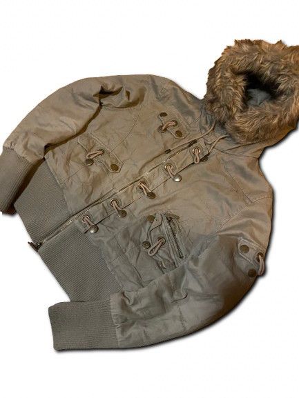 If Six Was Nine Vintage Avant-Garde Fur Bomber Japanese Y2K Hysteric Glamour Size L / US 10 / IT 46 - 4 Thumbnail