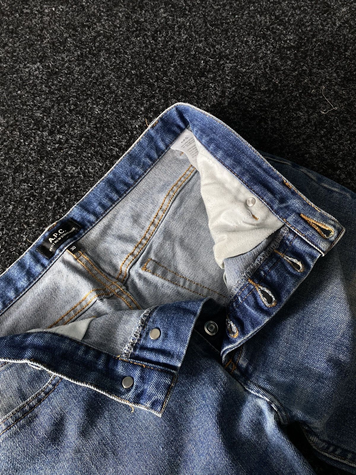 A.P.C. × Vintage Vintage A.P.C Faded Blue Jeans pants Size US 30 / EU 46 - 9 Thumbnail