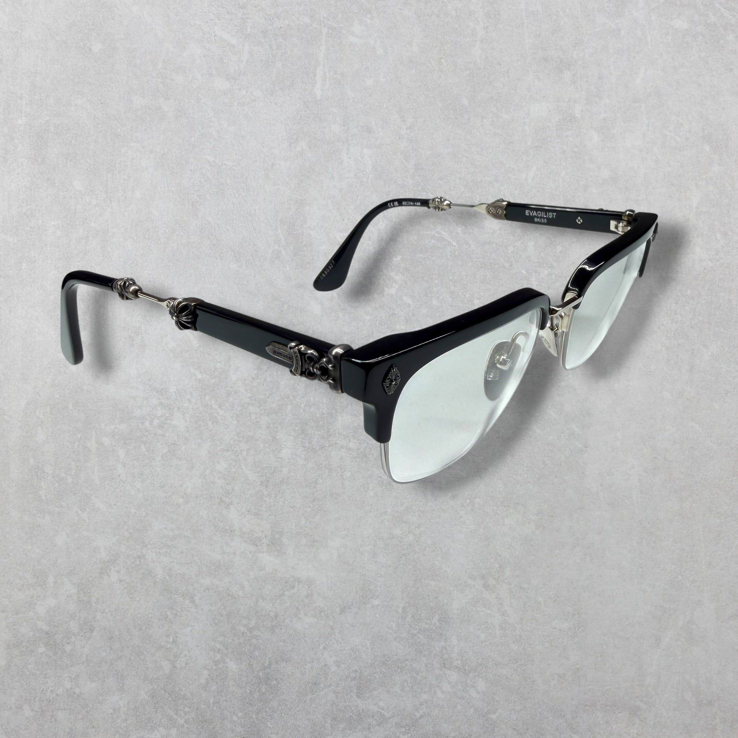 Chrome Hearts Chrome Hearts Evagilist Black Glasses Size ONE SIZE - 4 Thumbnail