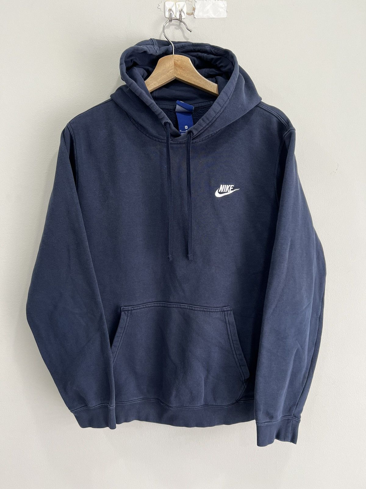 Nike × Vintage Vintage Nike Hoodie Sweater swoosh check Size US M / EU 48-50 / 2 - 1 Thumbnail