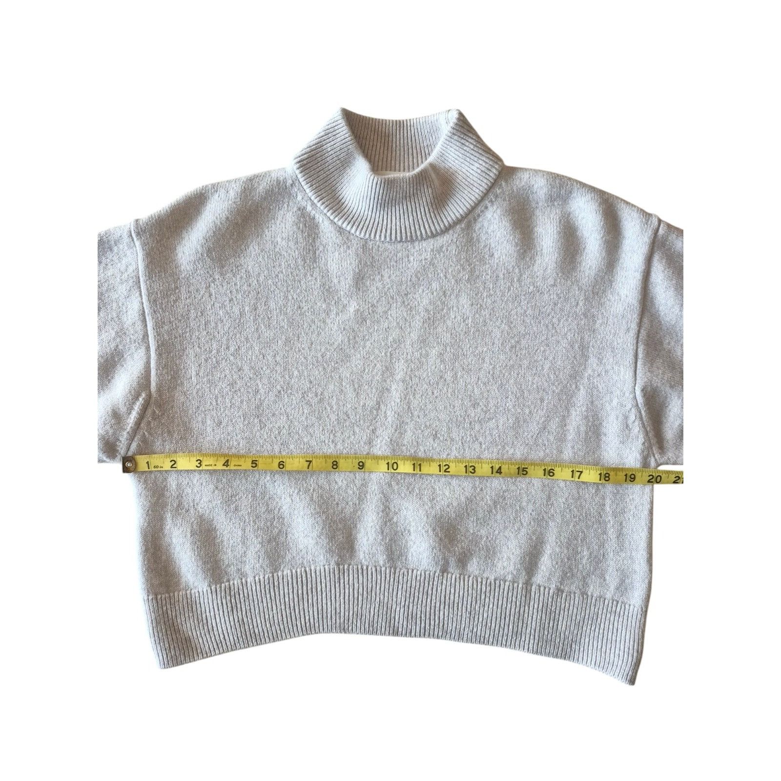 Aritzia Aritzia Wilfred Free Harper Cropped Wool Sweater Mockneck Wo Size L / US 10 / IT 46 - 11 Thumbnail