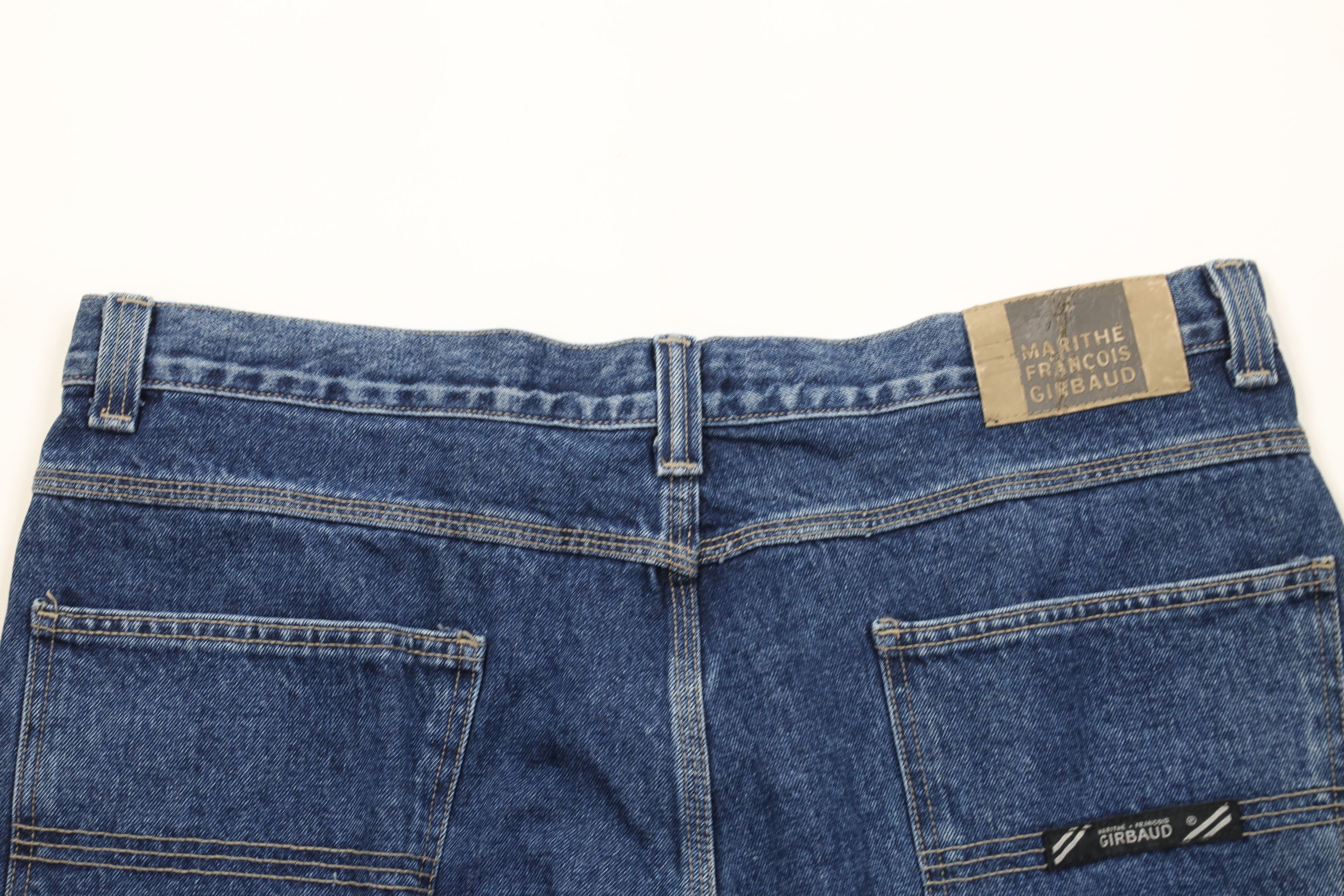 Marithe + Francois Girbaud × Vintage Deadstock Vintage 90s Marithe Francois Girbaud Denim Shorts Size US 38 / EU 54 - 12 Thumbnail