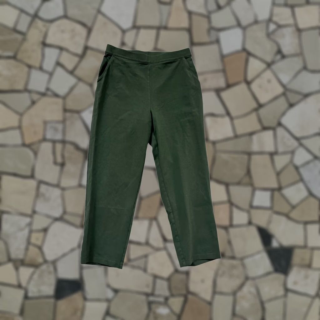 Vintage L.L.Bean Pants Dark Green Cotton Blend Straight Leg Size S Regular Unisex Adults Chino Casual Size 28" / US 6 / IT 42 - 1 Thumbnail