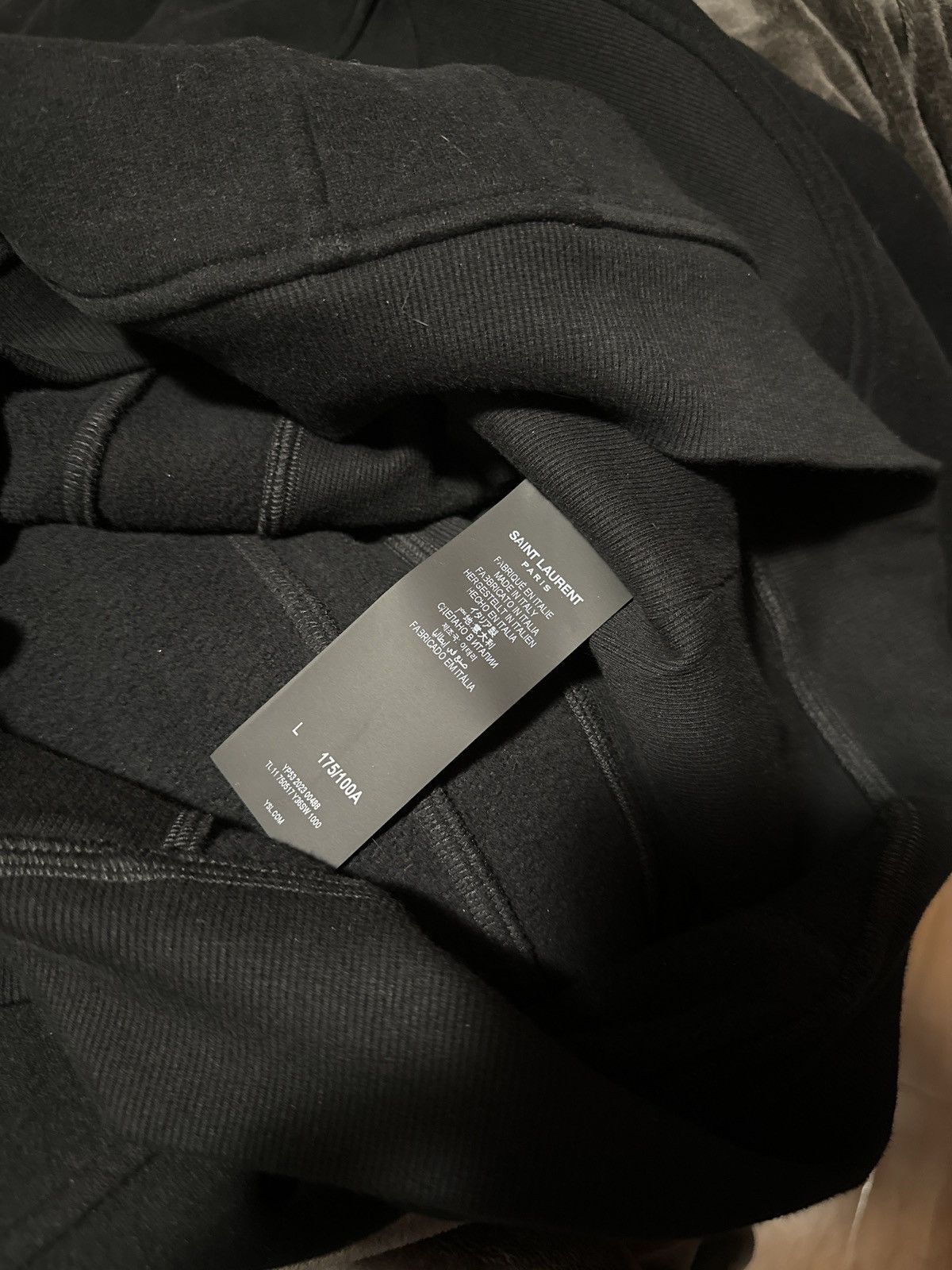Saint Laurent Paris Saint Laurent Paris Black Fleece Cotton Quarter Zip Jacket L Size US L / EU 52-54 / 3 - 9 Thumbnail