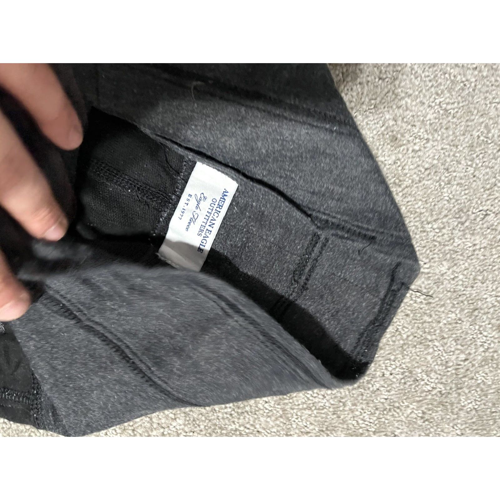 American Eagle Outfitters American Eagle Capri Leggings Women's 2XS Black Low Rise Pull On Stretch Desk? Size 24" / US 00 / IT 34 - 5 Thumbnail