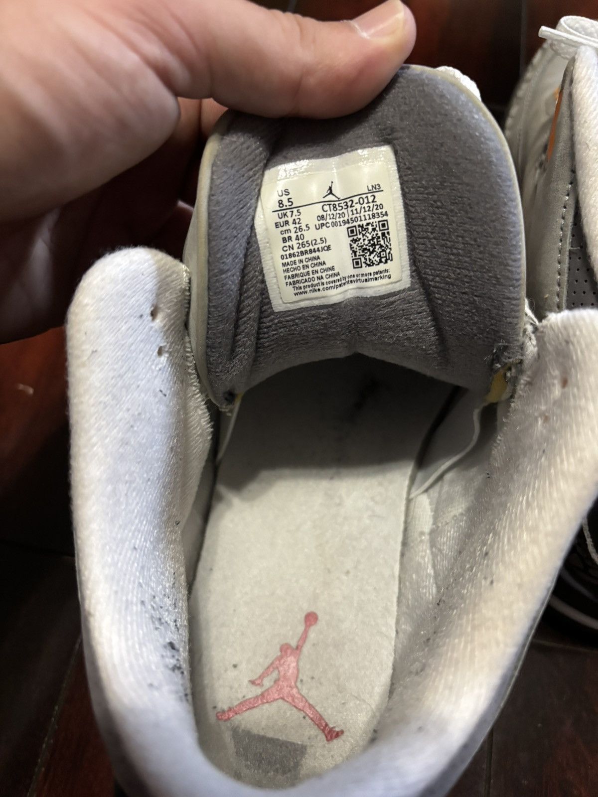 Nike Nike Air Jordan Cool Grey 3 Size US 8.5 / EU 41-42 - 4 Thumbnail