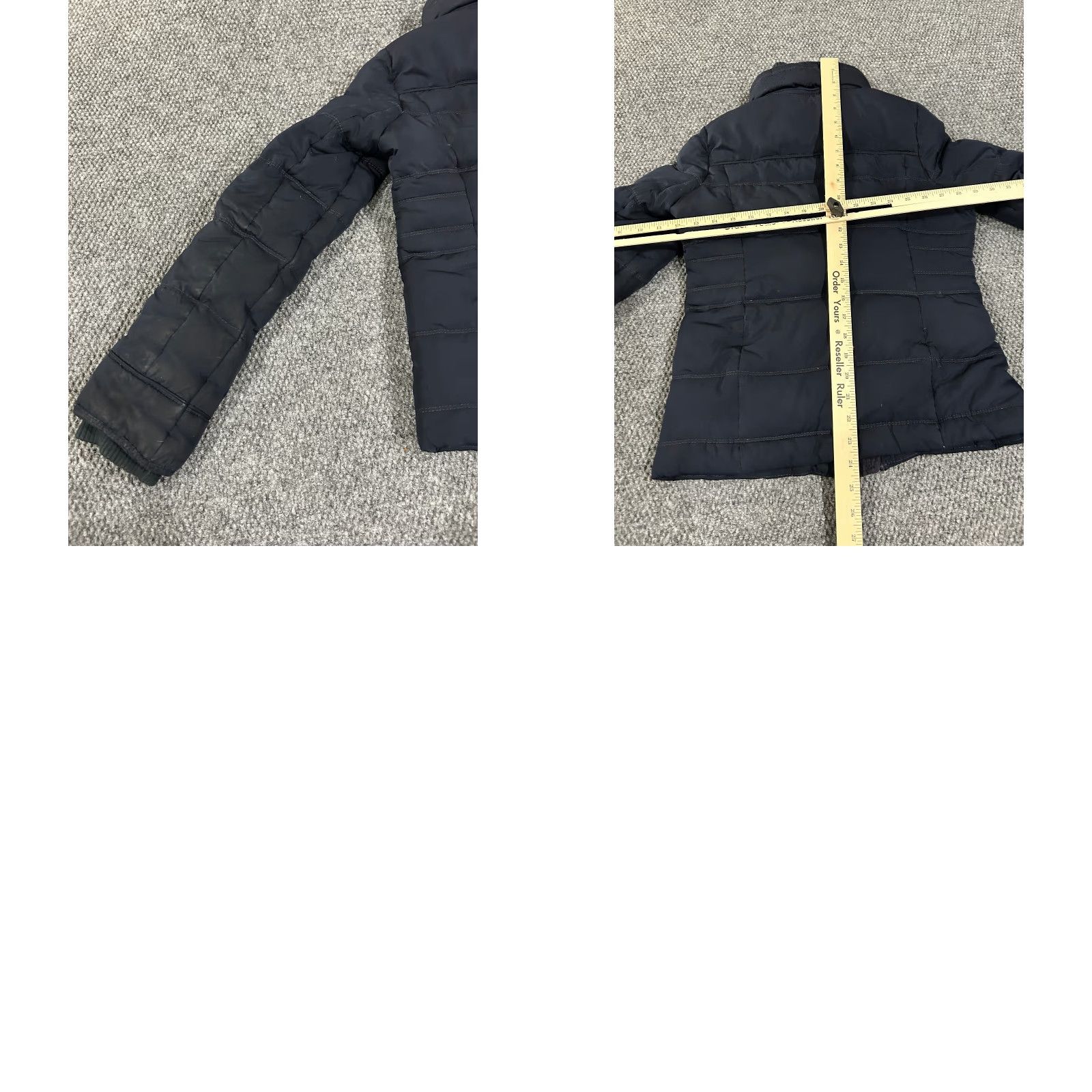 Abercrombie & Fitch Abercrombie & Fitch Jacket Womens S Blue Insulated Down Puffer - Quilted, Long Sleeve, Mid-Length, Softshell, Casual, Fall Winter Spring, Regular Fit Size S / US 4 / IT 40 - 9 Thumbnail