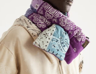 Kapital KAPITAL Kesa Reversible Padded Printed Fleece Scarf Size ONE SIZE - 3 Thumbnail