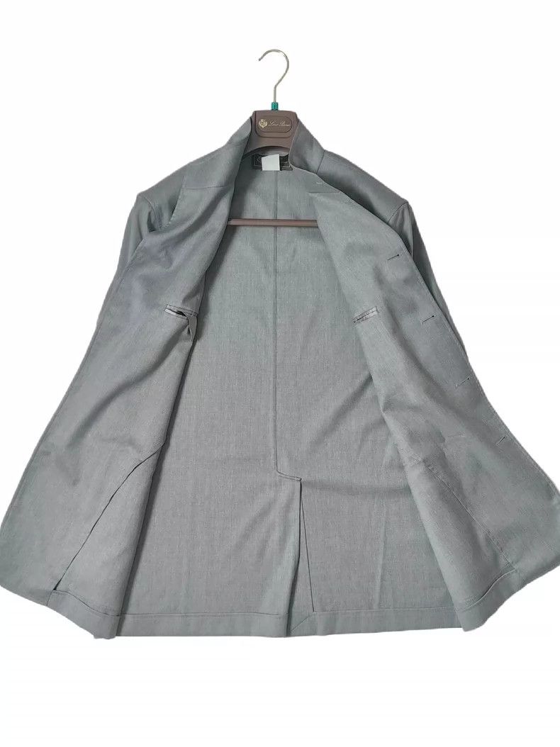 Loro Piana LORO PIANA Unstructured wool coat with long sleeves Size L / US 10 / IT 46 - 4 Thumbnail