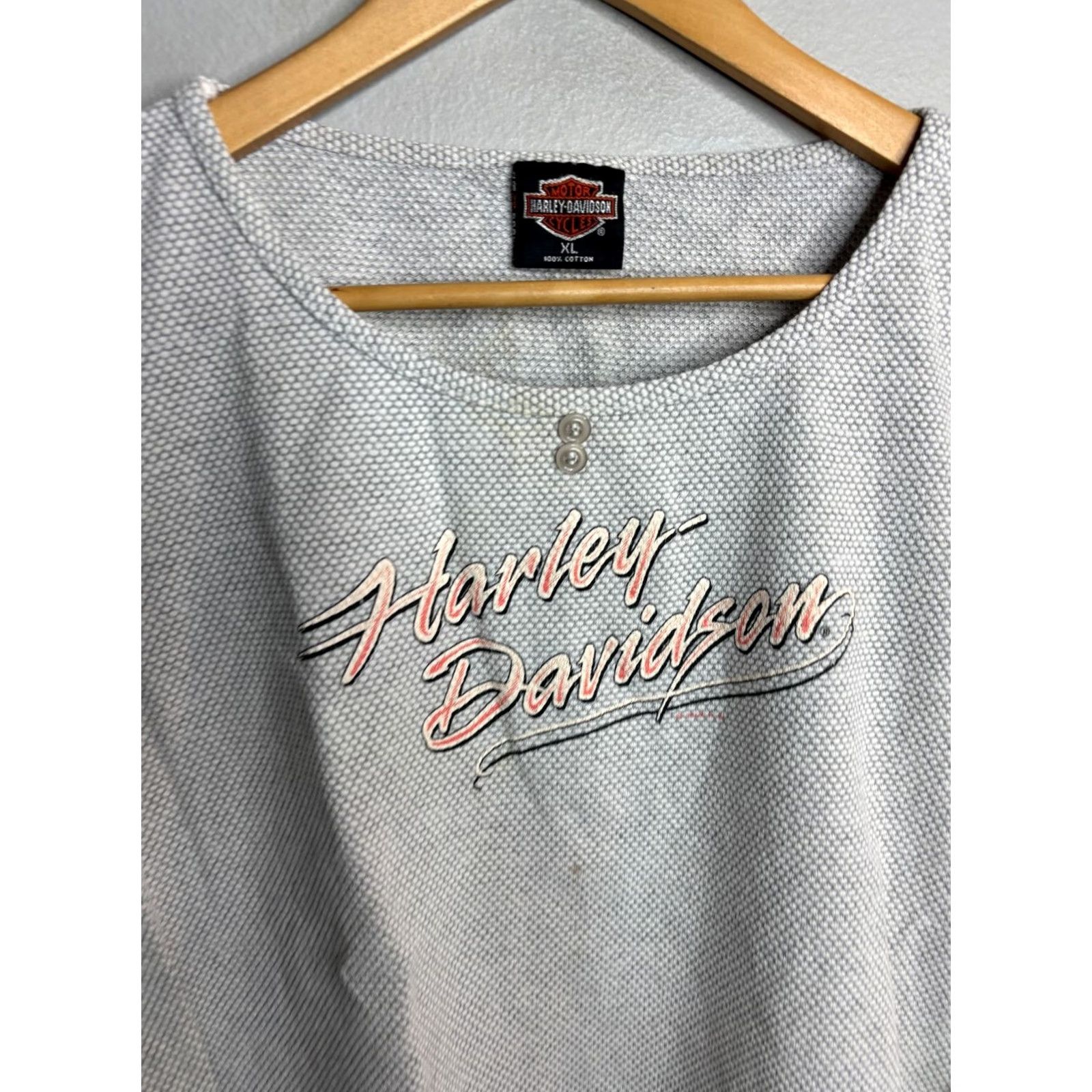 Harley Davidson Harley-Davidson T-Shirt Womens Size XL Gray Vintage North Carolina Casual Biker Skull Grunge Y2K 8/10 Mens? Girls? Size M / US 6-8 / IT 42-44 - 2 Thumbnail
