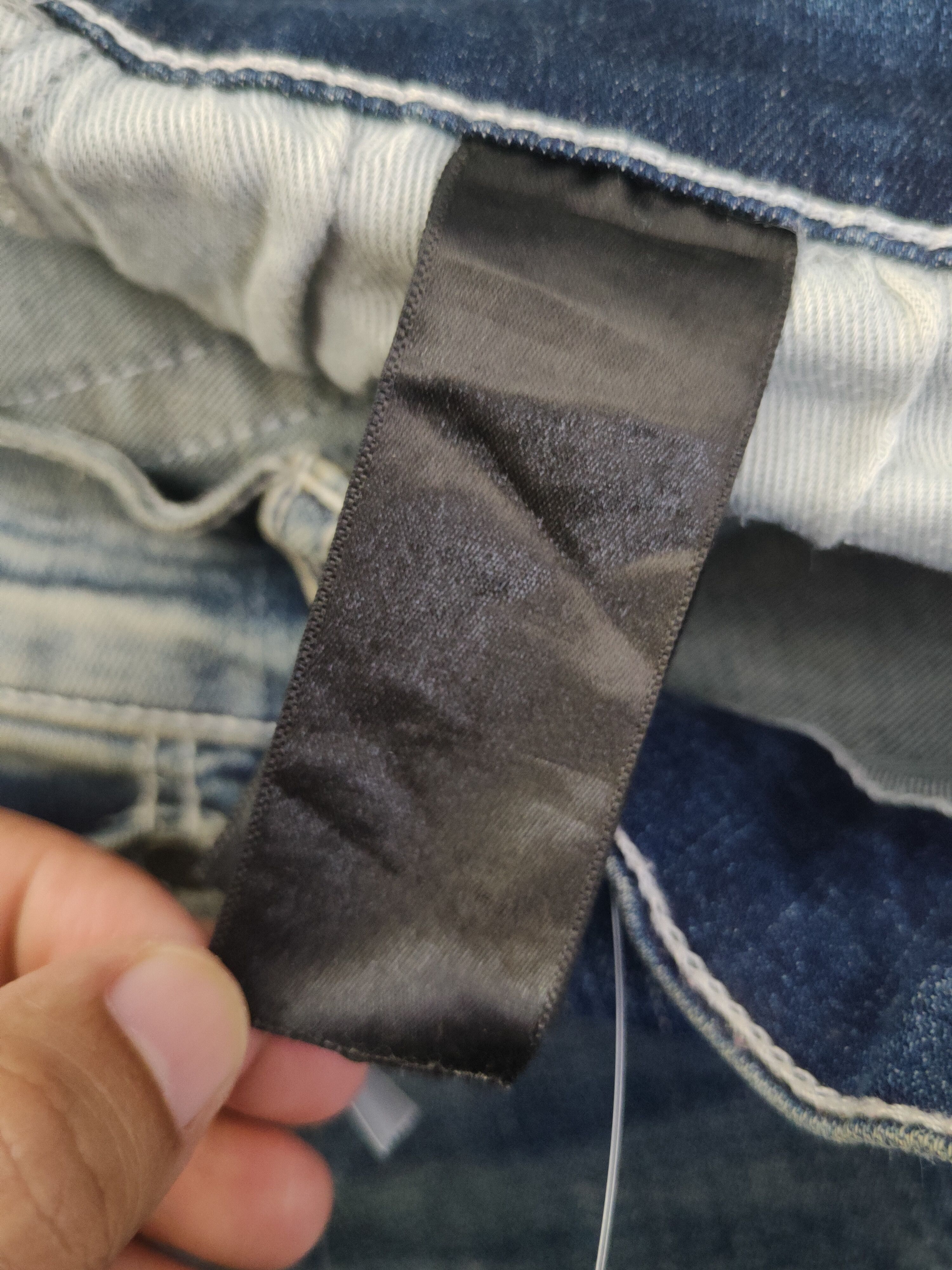 Japanese Brand U-men Dark Blue Distressed Ripped Jeans #S2910 Size US 29 - 15 Thumbnail