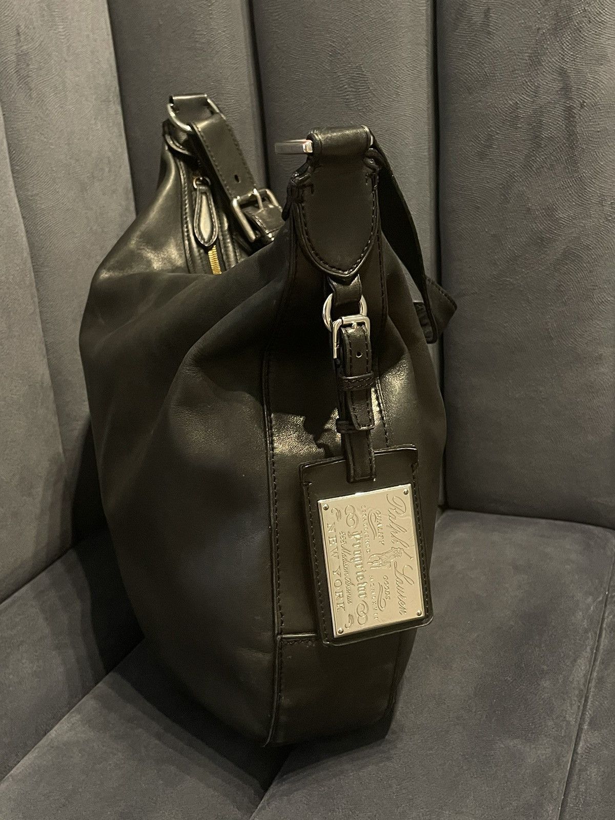 Ralph Lauren Ralph Lauren Shoulder Bag Leather Black women's Size ONE SIZE - 5 Thumbnail