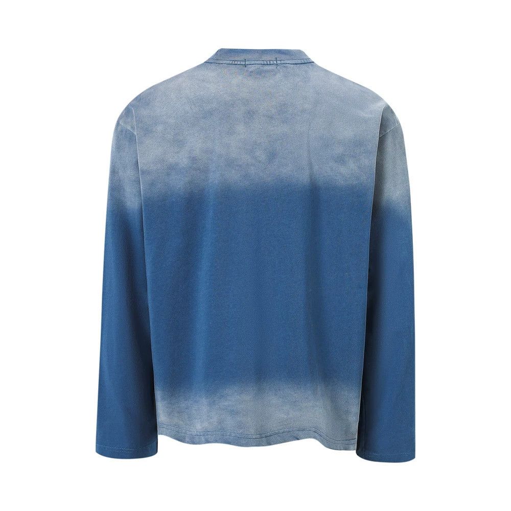 Vintage Men's loose distressed tie-dye long-sleeved T-shirt Size US M / EU 48-50 / 2 - 2 Thumbnail