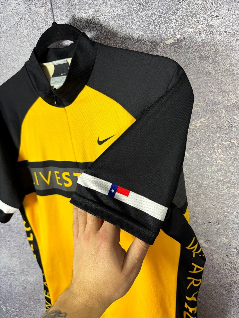 Bicycle × Nike × Vintage NIKE LIVESTRONG Cycling Jersey 3/4 Zip Men's Made In USA Size US XL / EU 56 / 4 - 11 Thumbnail