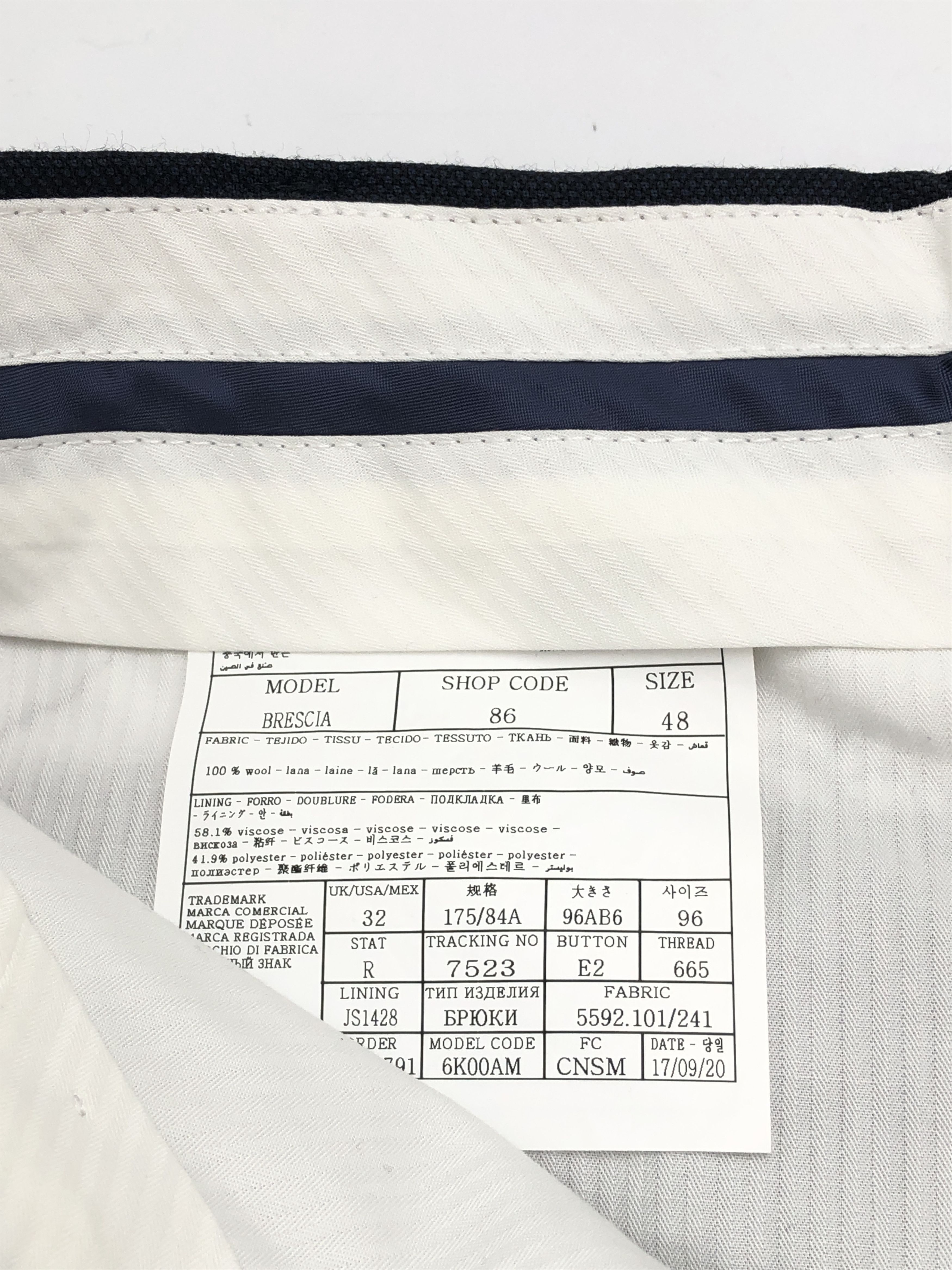 Suitsupply SUITSUPPLY Brescia Wool Formal Trousers Size 48 - W32 L33 Size 38R - 7 Thumbnail