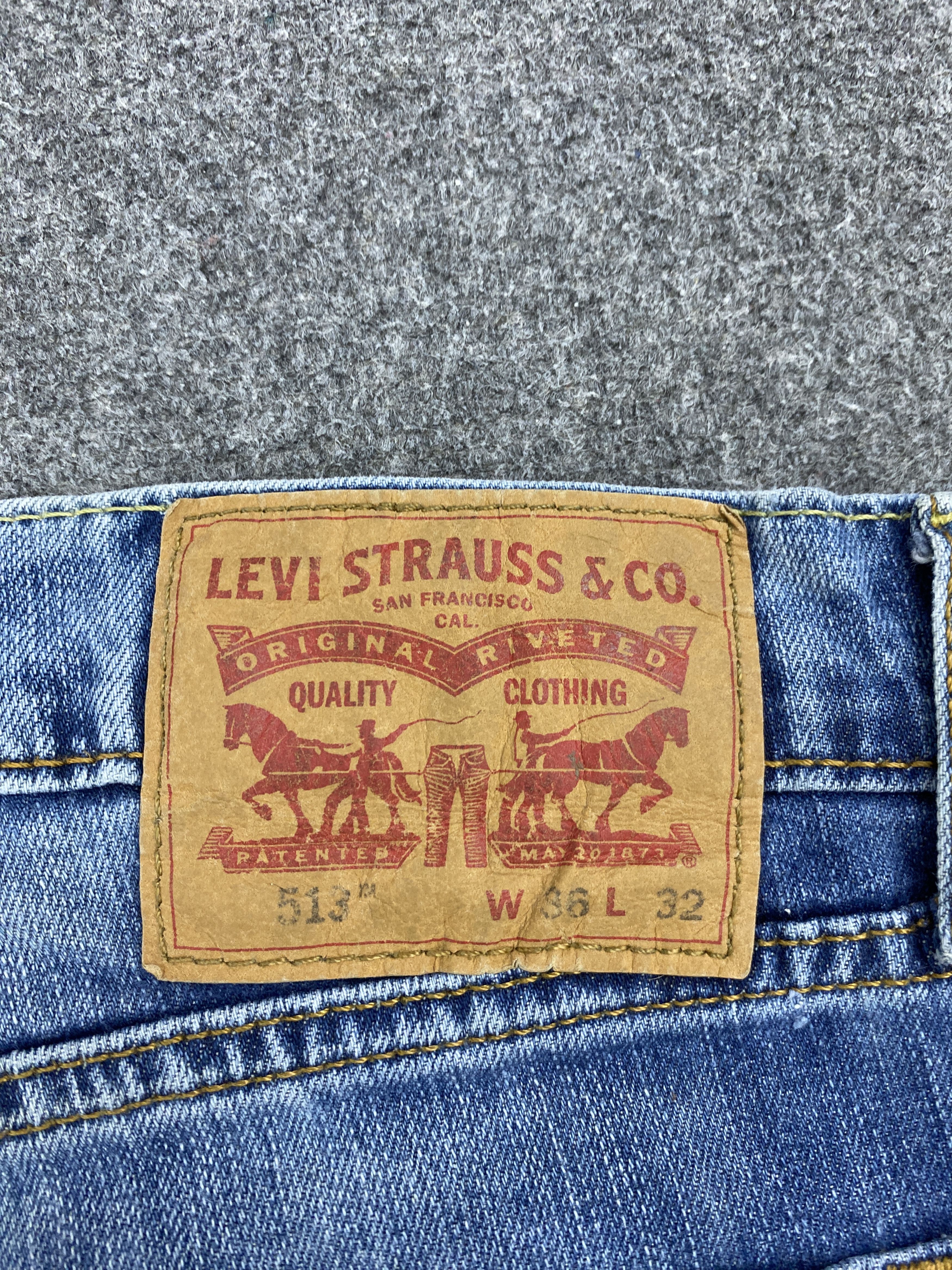 Levi's × Vintage Vintage Levis 513 Stone Washed Jeans Size US 36 / EU 52 - 5 Thumbnail