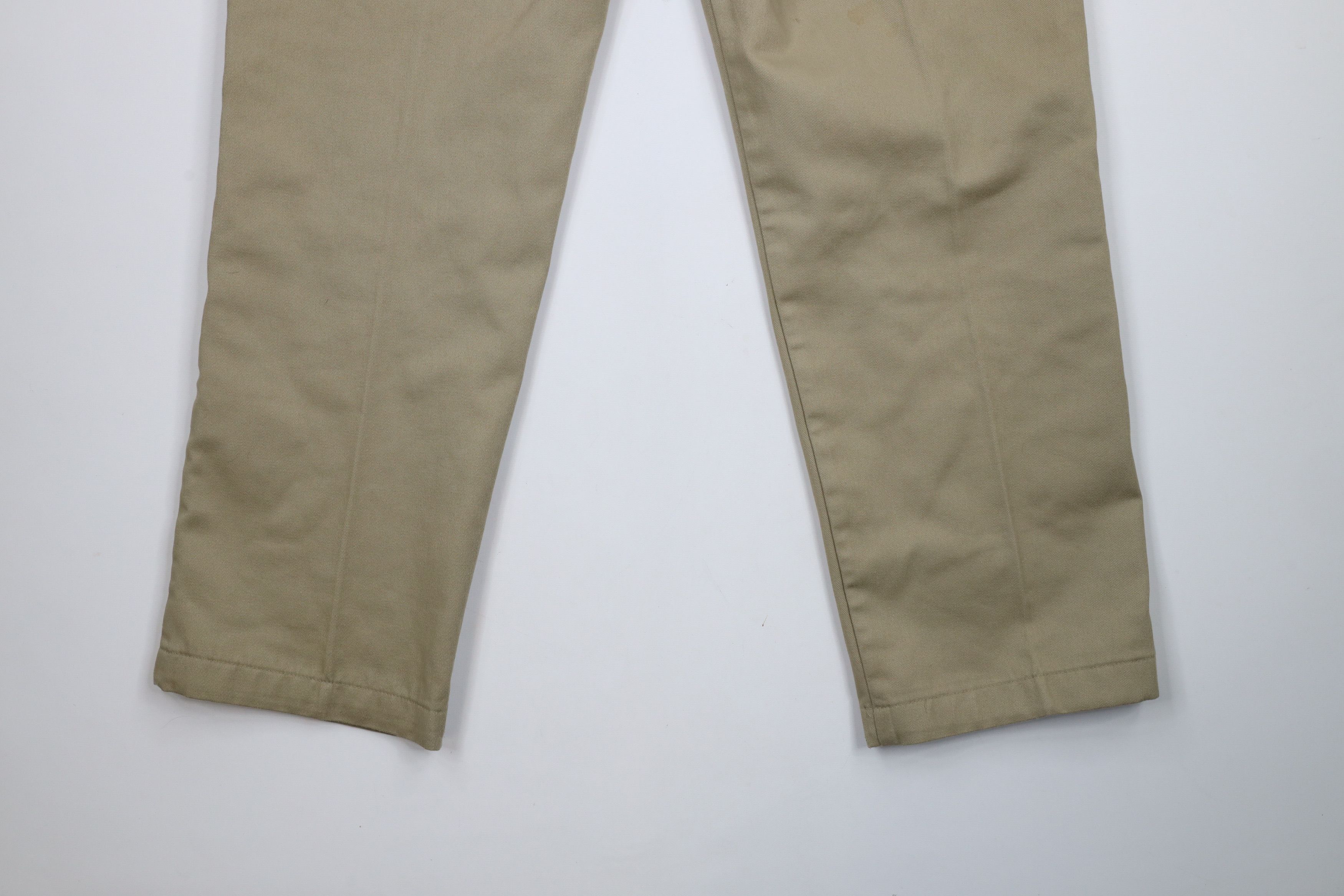 Dickies × Vintage Vintage 90s Y2K Dickies Flannel Lined Wide Leg Pants Beige Size US 36 / EU 52 - 15 Thumbnail