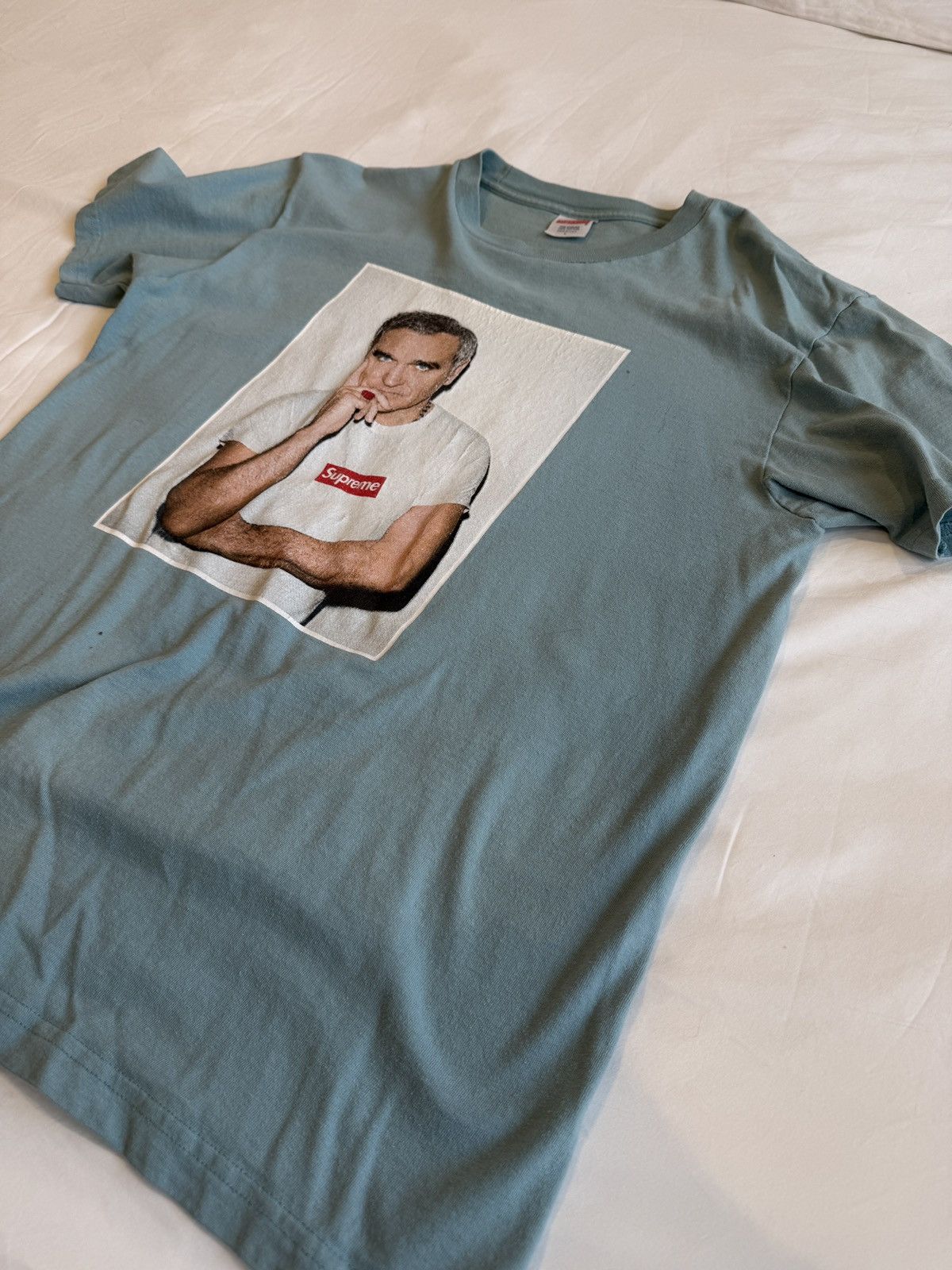 Supreme Supreme Morrissey Photo Tee Slate Blue SS16 – Size Large Size US L / EU 52-54 / 3 - 3 Thumbnail