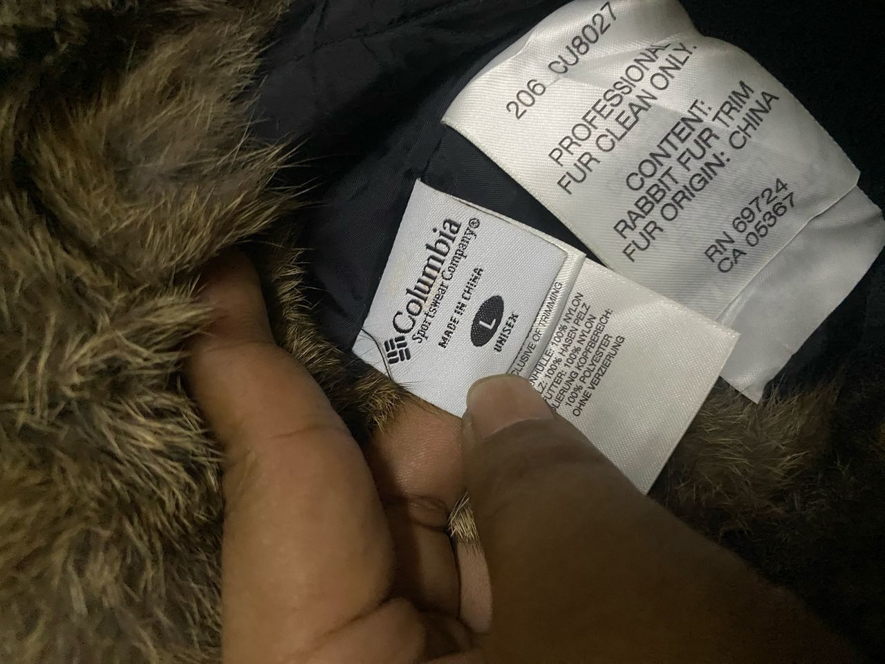 Columbia Unisex🔥Colombia rabbit fur hat Size ONE SIZE - 6 Thumbnail
