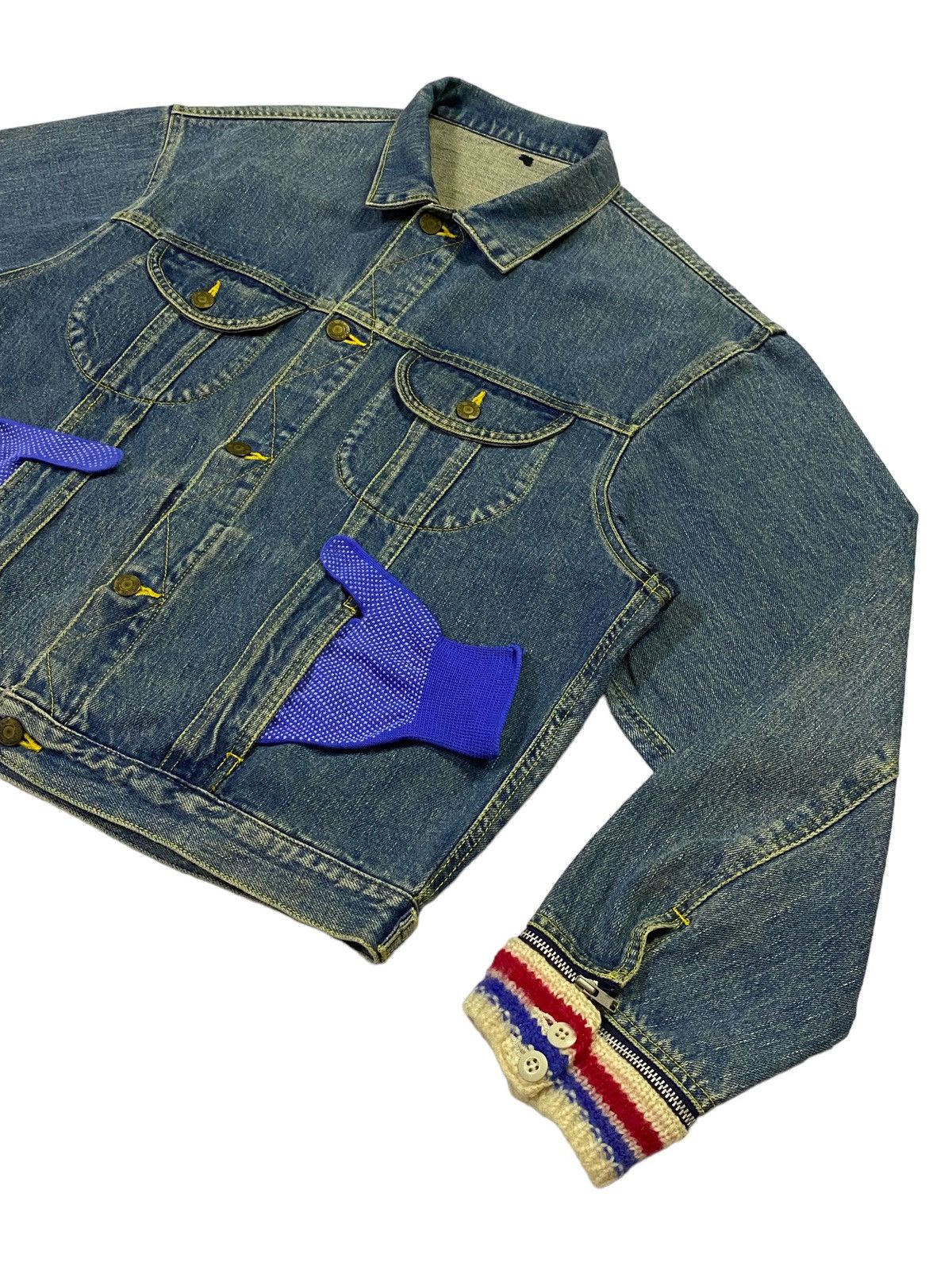 Hysteric Glamour Hysteric Glamour Paris Knit Patch Elfen Logo Denim Jacket Size US L / EU 52-54 / 3 - 20 Thumbnail