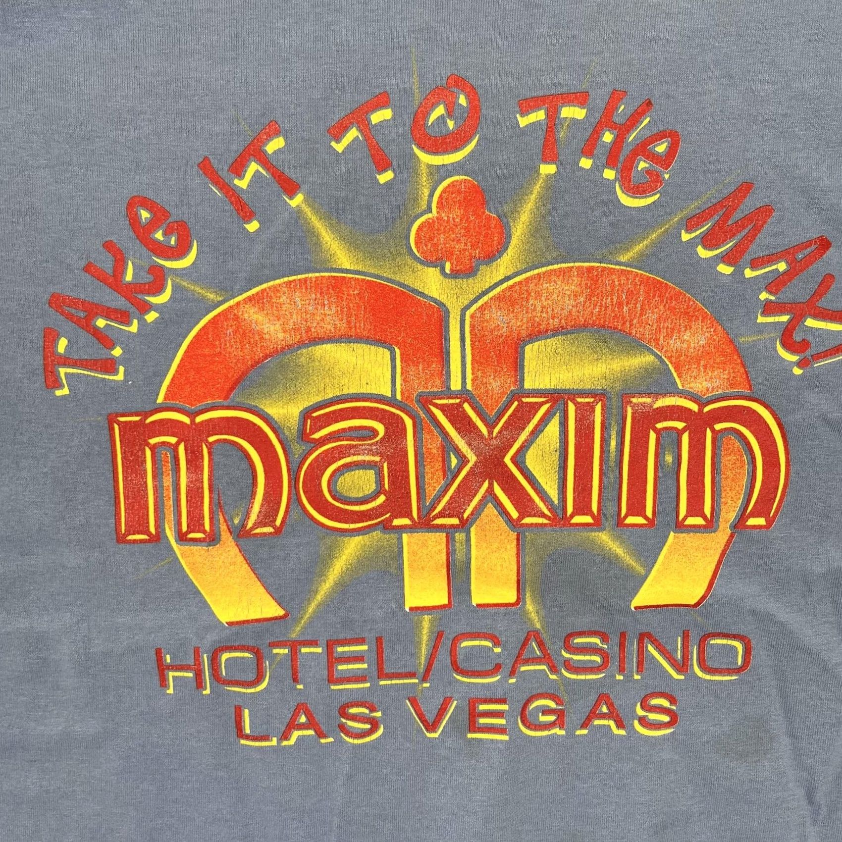 Vintage VINTAGE Maxim Hotel/Casino Las Vegas T-Shirt Mens Large Blue Crew Neck Short Sleeve Graphic Print Size US L / EU 52-54 / 3 - 2 Thumbnail