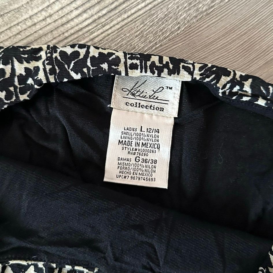 Other kathie lee cream black floral bohemian tank top Size L / US 10 / IT 46 - 3 Thumbnail