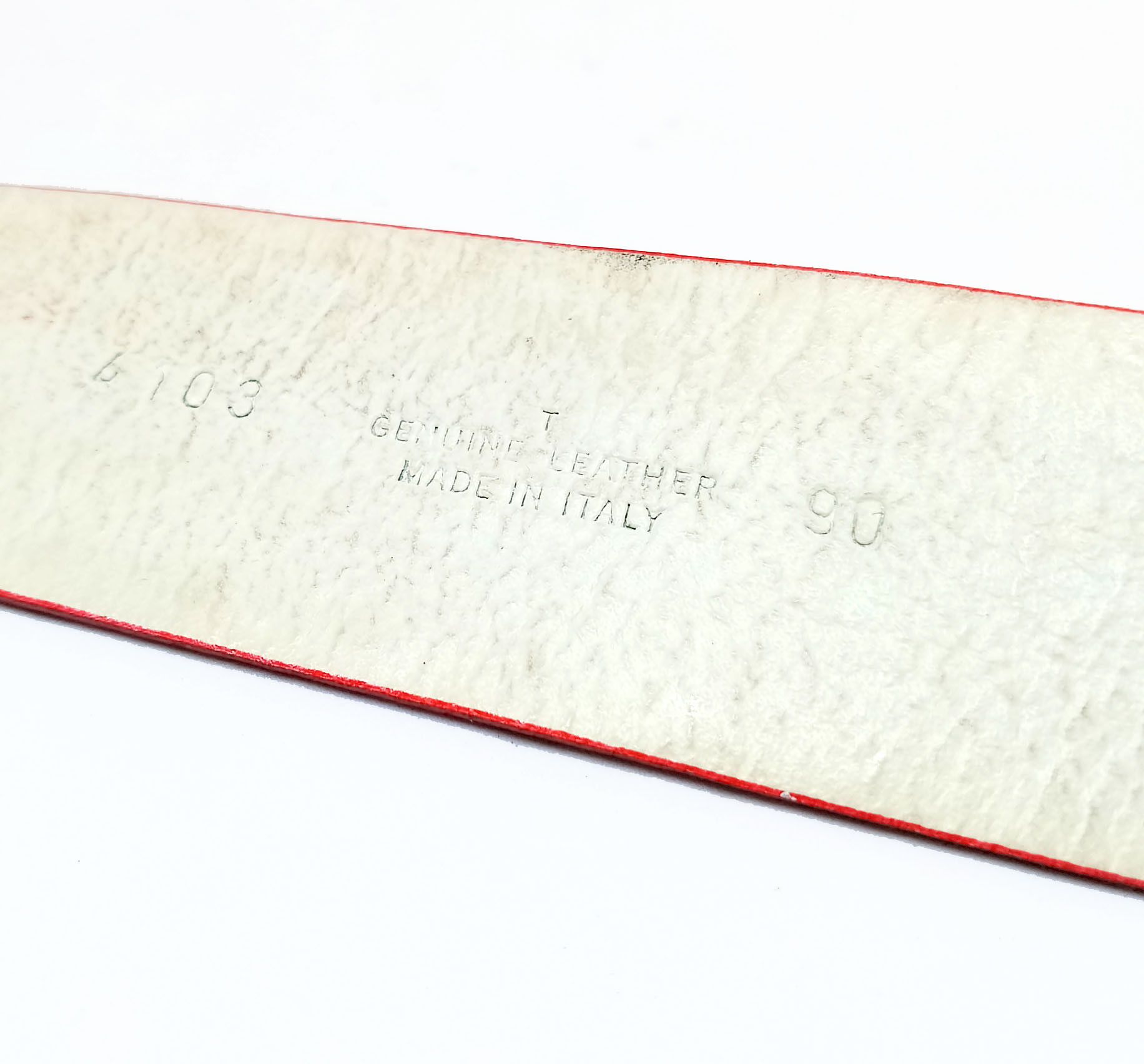 Orciani Vintage 1980s Claudio Orciani Red Leather Belt Size ONE SIZE - 10 Thumbnail