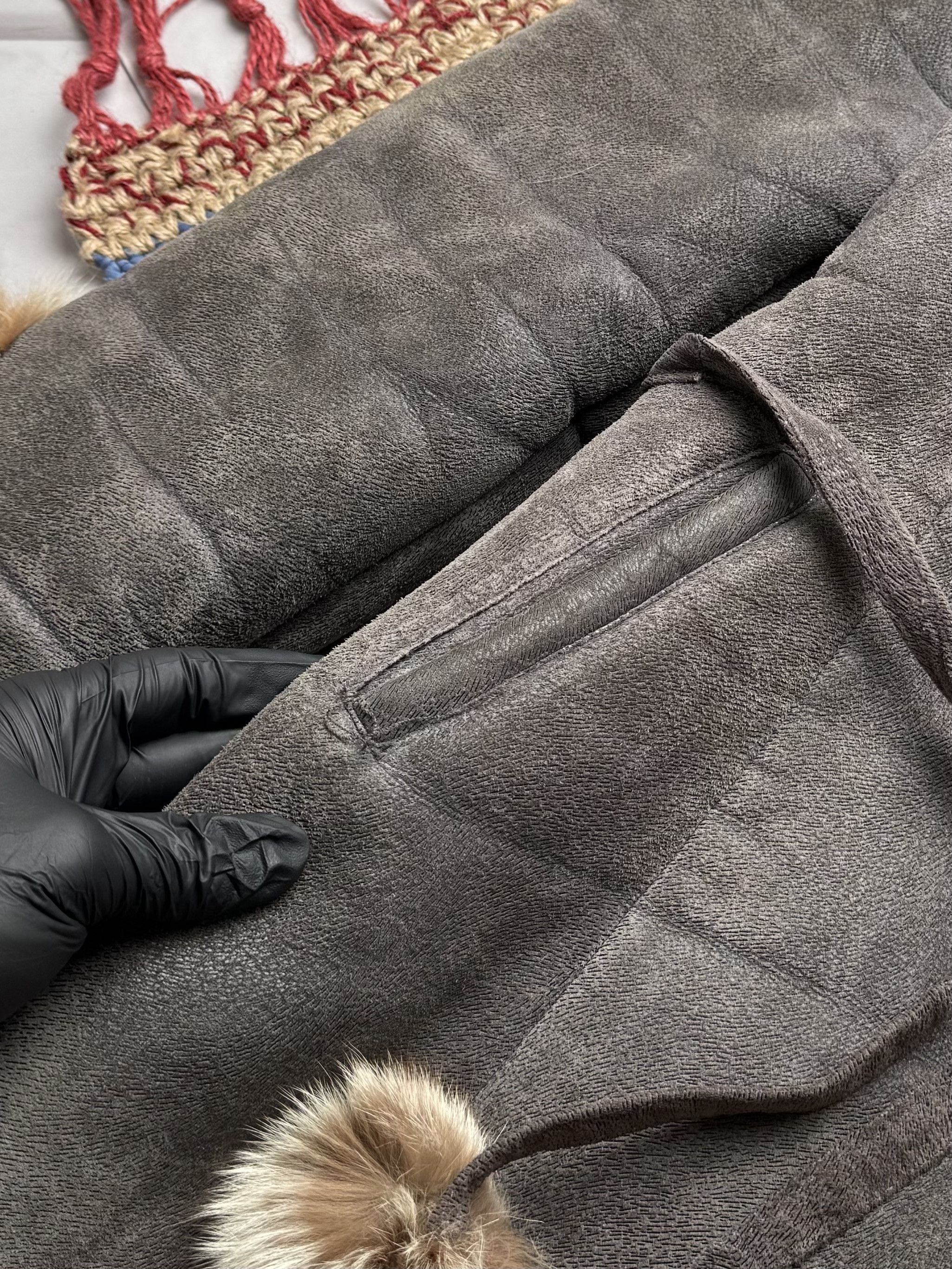 Japanese Brand Vintage Real Sheepskin Coat (E4) Size M / US 6-8 / IT 42-44 - 7 Thumbnail