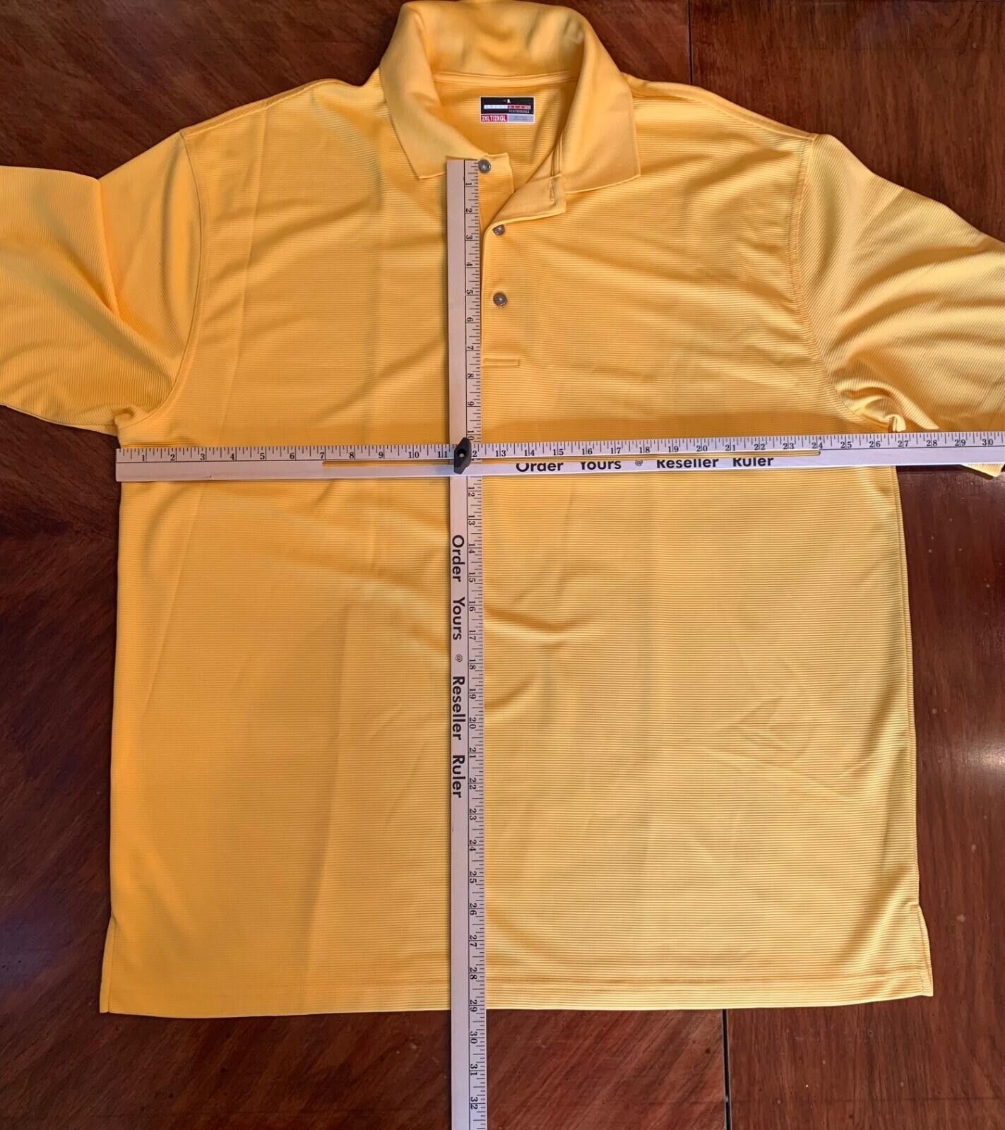 Grand Slam Men's 2XL Yellow Grand Slam Polo Shirt Size US XXL / EU 58 / 5 - 4 Thumbnail