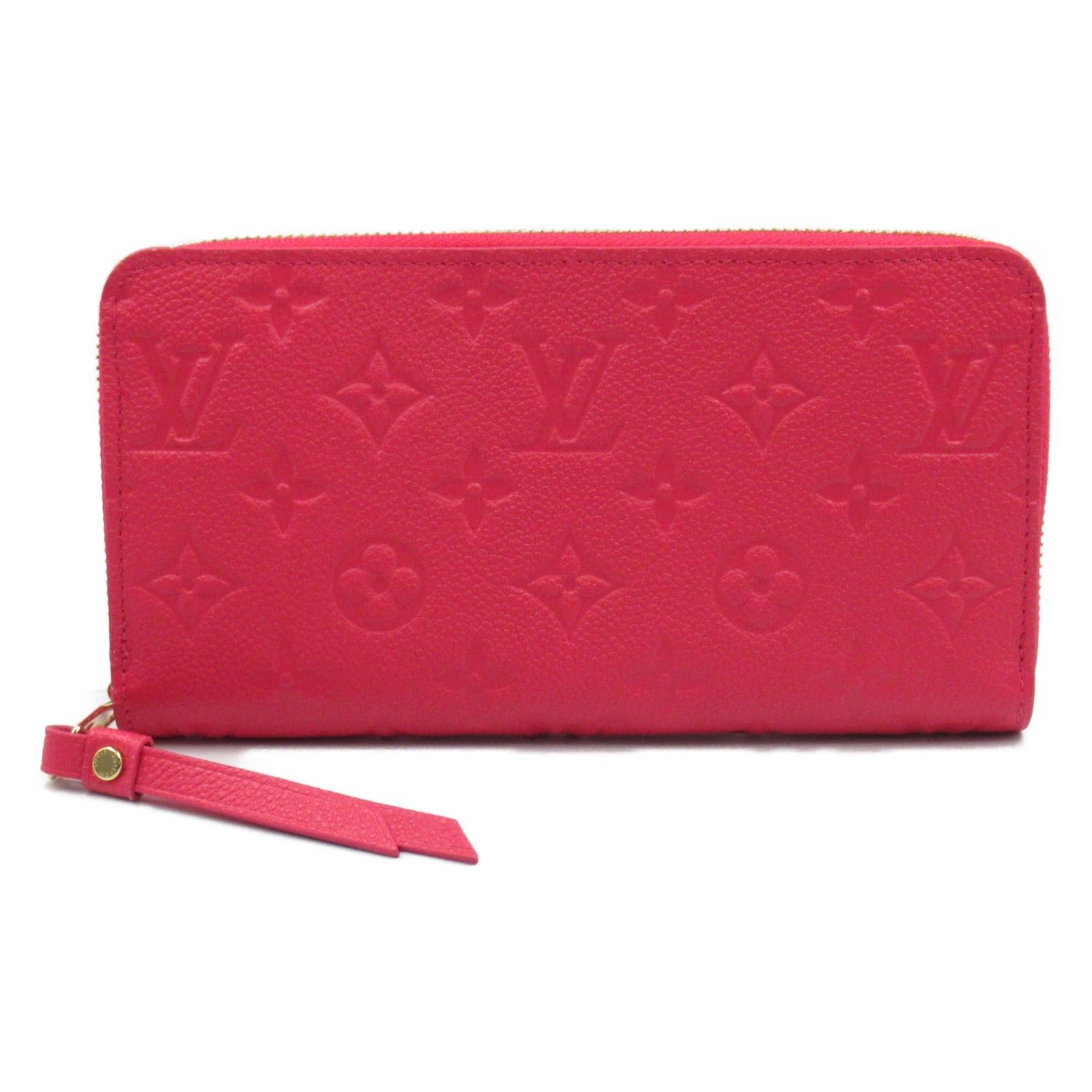 Louis Vuitton Louis Vuitton Zippy Wallet Round Long Zipper Leather Monogram Empreinte Red Daria Size ONE SIZE - 1 Thumbnail