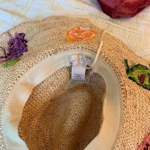 Other Accessories _ Hand Embroidered Free People Floppy Sun Hat Size ONE SIZE - 2 Thumbnail