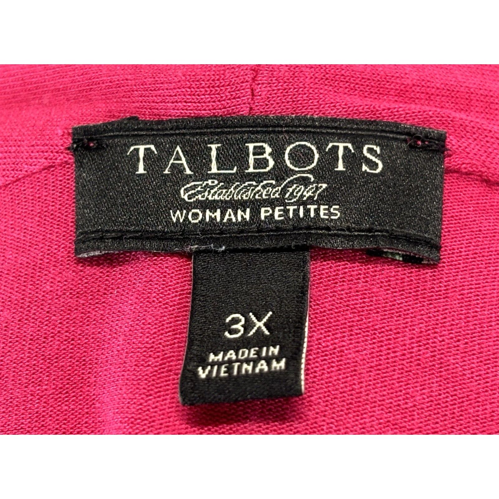 Talbots Talbots T-Shirt Pink Short Sleeve V-Neck 3XP Petites Women Stretch Basic Casual Shirt Size XXL / US 16-18 / IT 52-54 - 6 Thumbnail