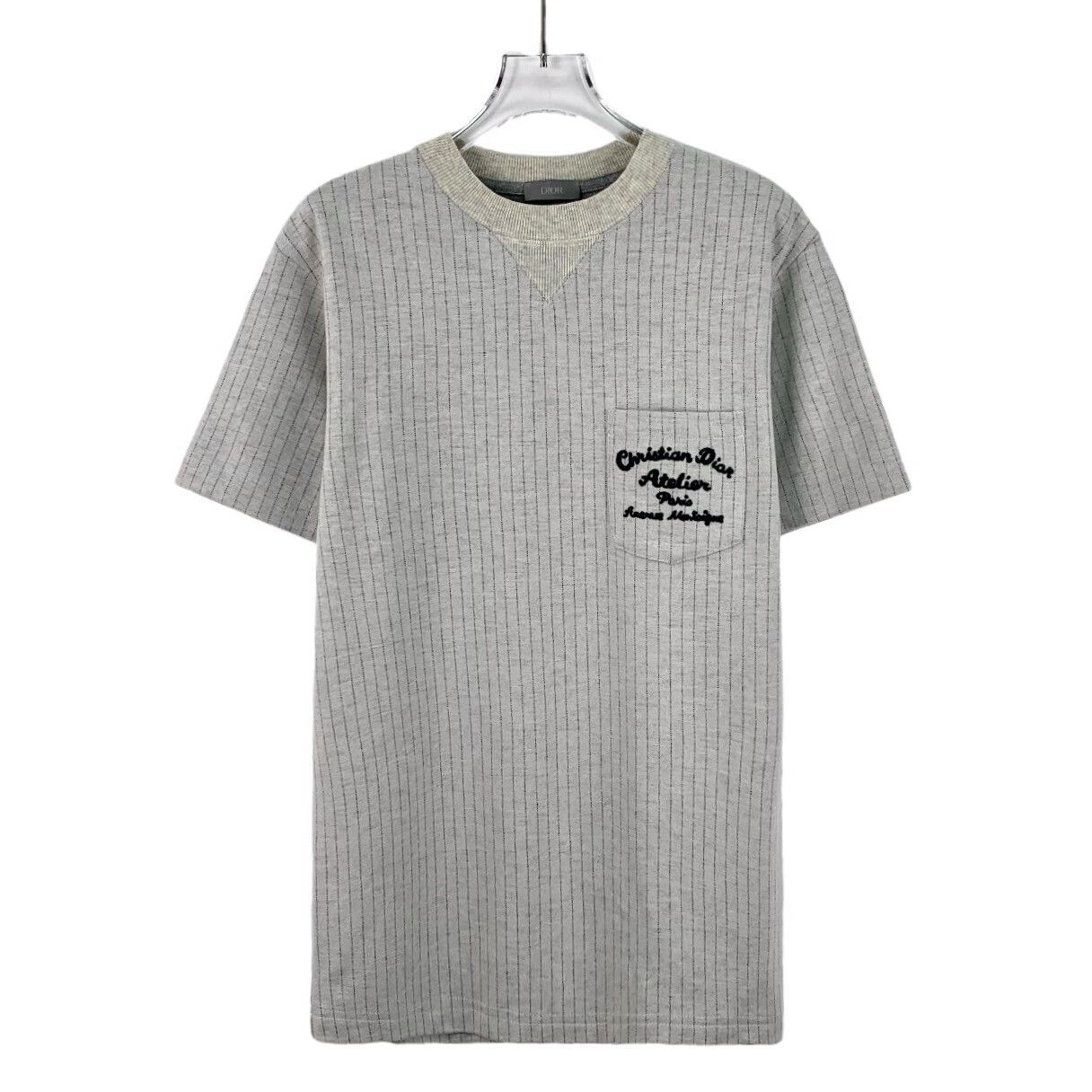 Dior gray lettered short sleeve wool tshirt Size US XS / EU 42 / 0 - 1 Thumbnail