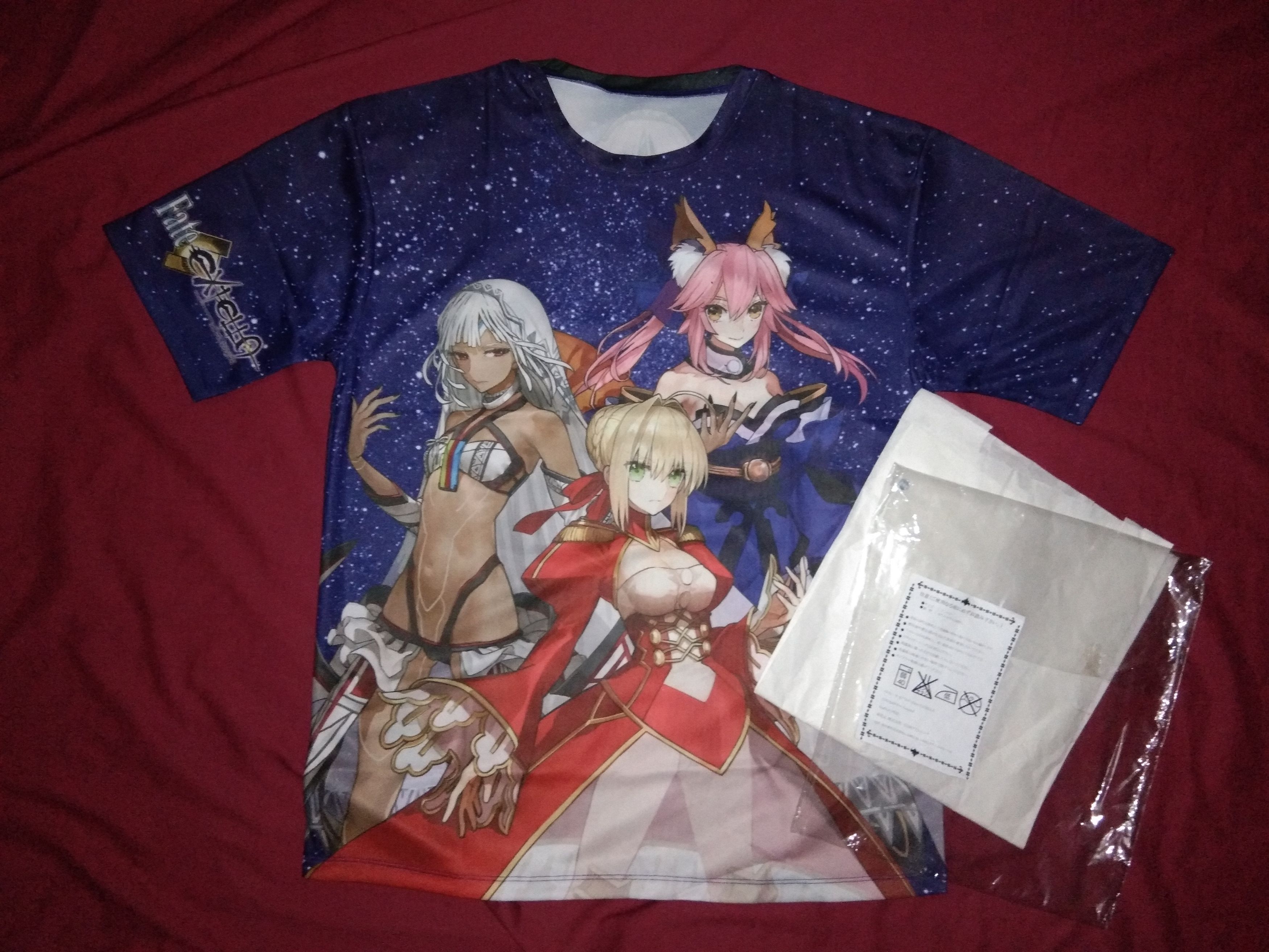 Japanese Brand NEW Fate / Extella AOP tshirt promo game anime Made in Japan Size US M / EU 48-50 / 2 - 4 Thumbnail