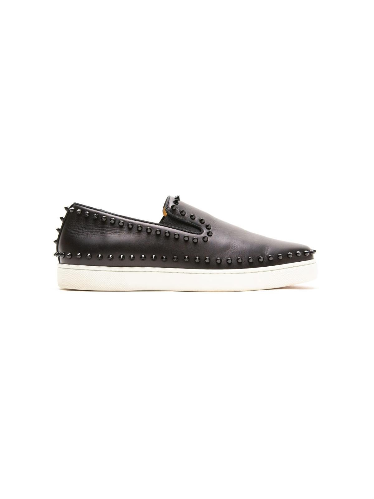 Christian Louboutin Christian Louboutin Black Spike Boat Shoes Size US 12 / EU 45 - 3 Thumbnail