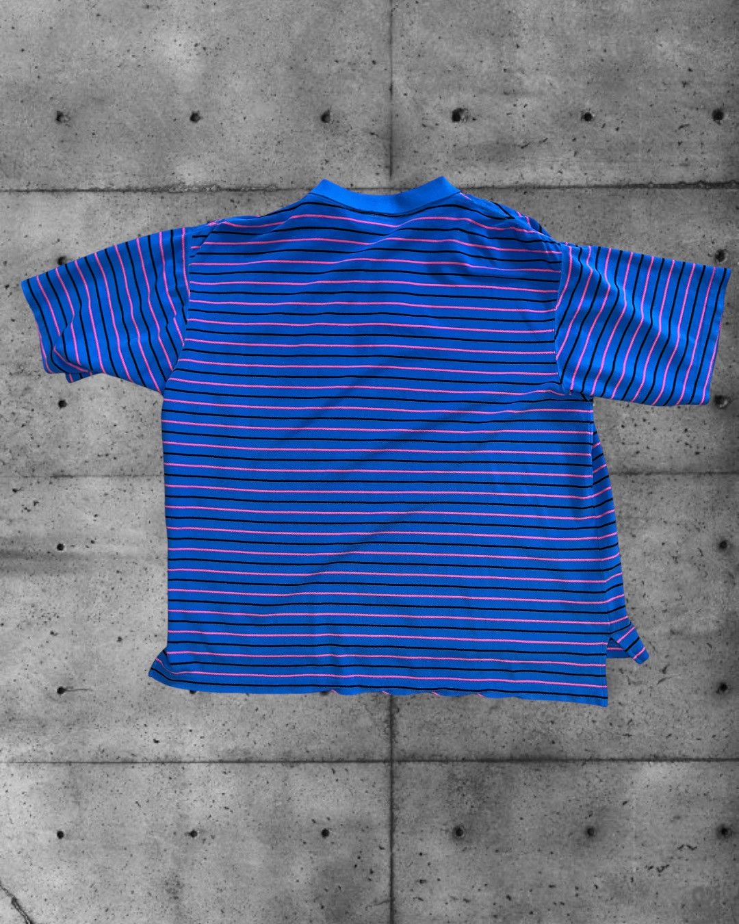 Balenciaga Balenciaga Blue Pink Striped Oversized Polo Shirt Runway Size US L / EU 52-54 / 3 - 13 Thumbnail