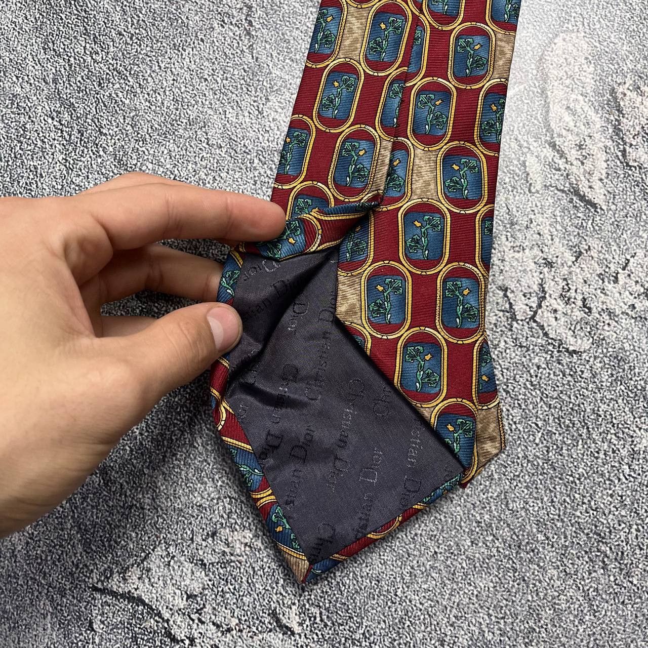 Christian Dior Monsieur Luxury Christian Dior Monsieur Pattern 100% Silk Tie Designe Size ONE SIZE - 4 Thumbnail