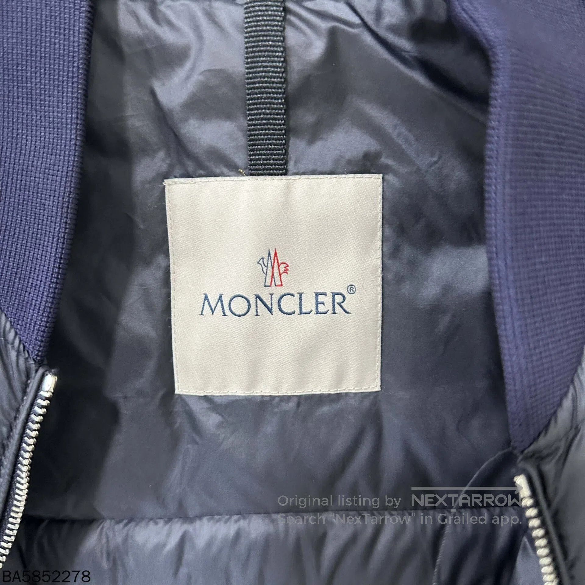 Moncler navy down jacket by Moncler. Size US M / EU 48-50 / 2 - 6 Thumbnail