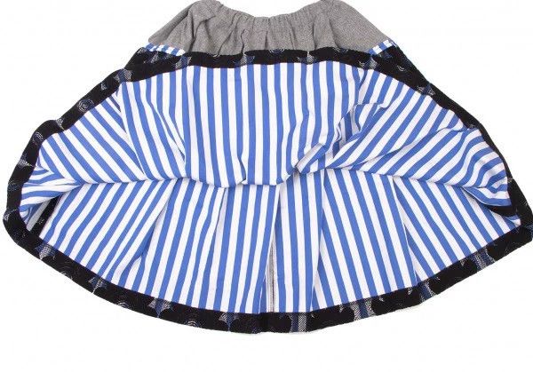 Other Comme Des Garcons size XS Dark Grey Vintage Floral Skirt Size 24" / US 00 / IT 34 - 8 Thumbnail