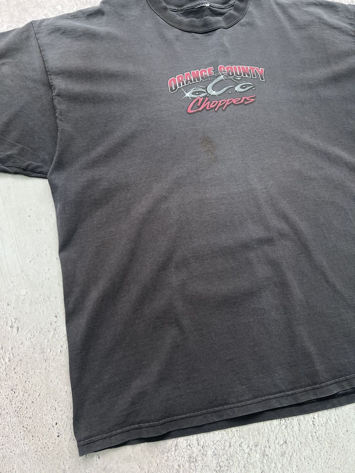 Vintage × West Coast Choppers Vintage Y2K Orange County Choppers Flame Graphic Tee Shirt Size US L / EU 52-54 / 3 - 3 Thumbnail
