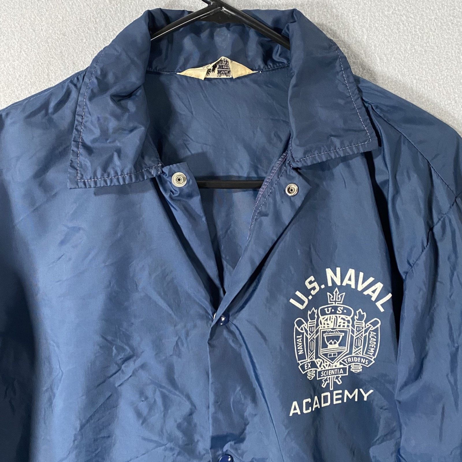 Other Vtg US Naval Academy Coaches JEM Windbreaker Jacket Medium Size US M / EU 48-50 / 2 - 2 Thumbnail