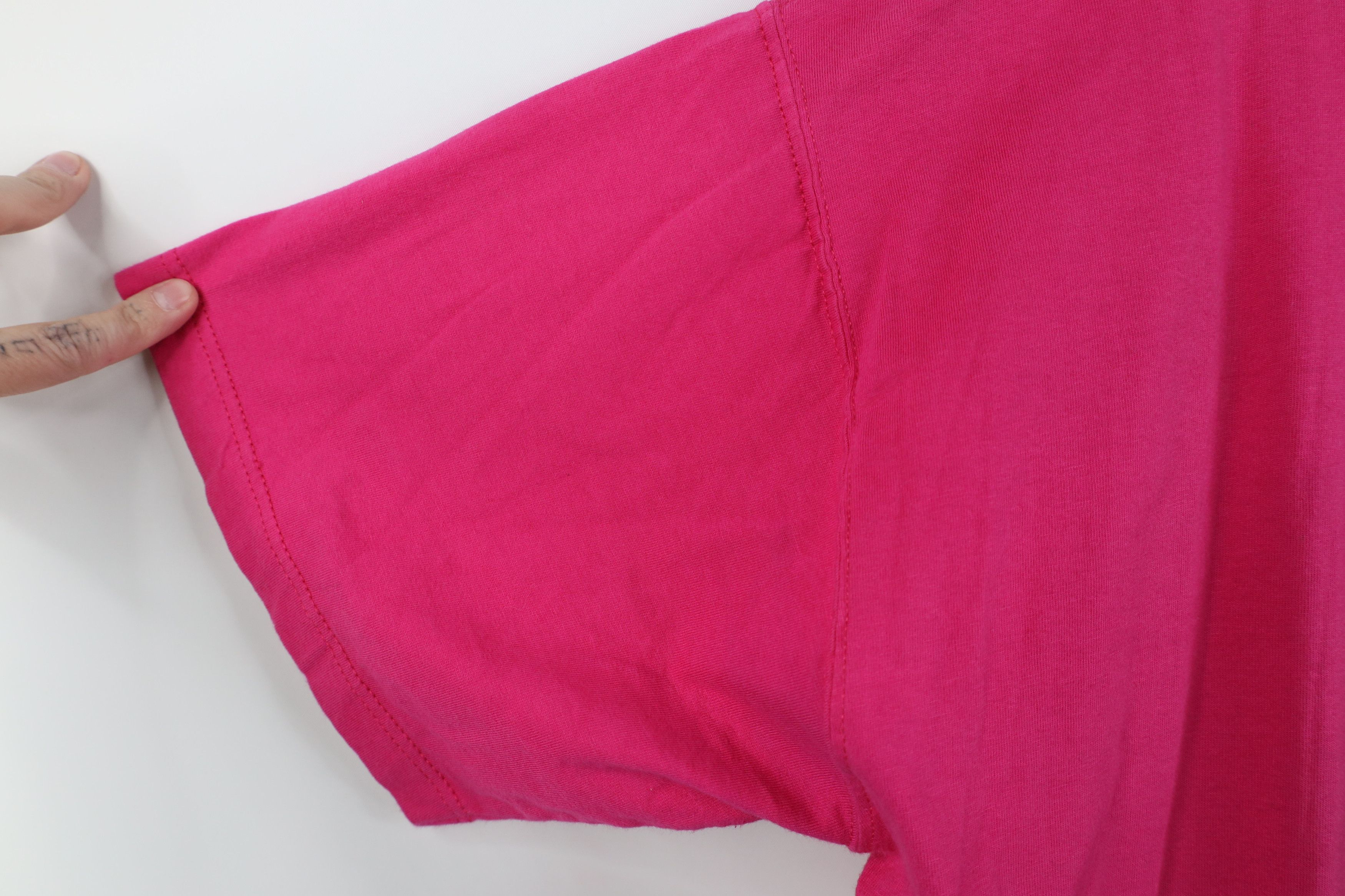 Russell Athletic Vintage 90s Russell Athletic Blank Cotton T-Shirt Pink USA Size US XL / EU 56 / 4 - 12 Thumbnail