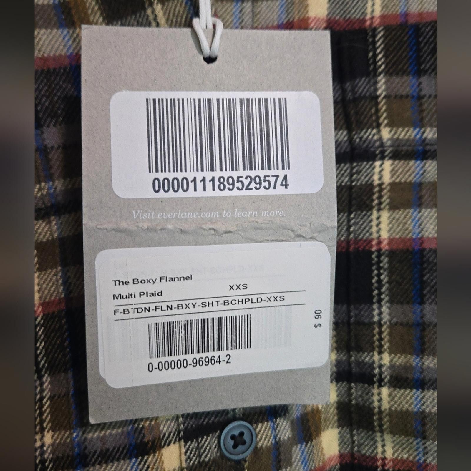 Everlane The Everlane Women The Boxy Flannel Button Down Size XXS / US 00 / IT 34 - 3 Thumbnail