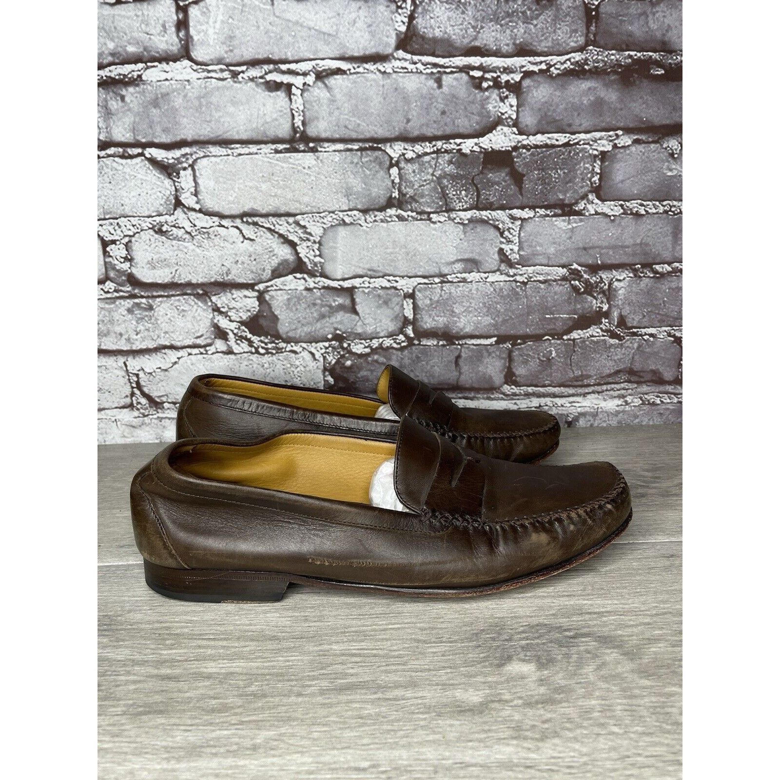 Cole Haan Cole Haan Resort Penny Loafer Men's Sz 9.5D Brown Leather Mo Size US 9.5 / EU 42-43 - 7 Thumbnail