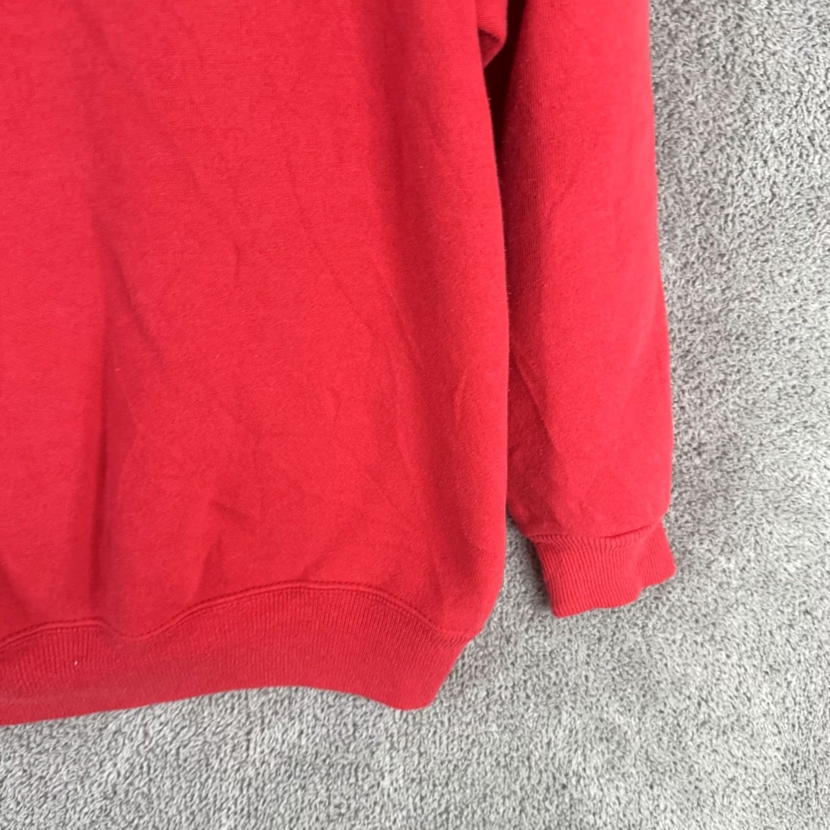 Hanes Hanes Her Way Sweatshirt Womens Large Red Raglan Crewneck Pullover USA Size L / US 10 / IT 46 - 3 Thumbnail